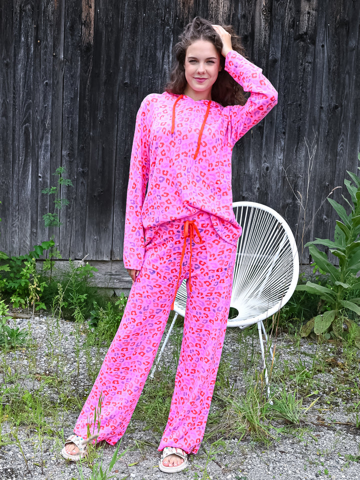 Kaschmir Hose Leo Pink