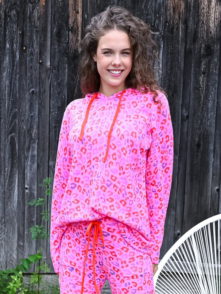 Kaschmir Hoodie Leo Pink
