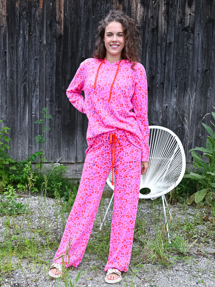 Kaschmir Hoodie Leo Pink