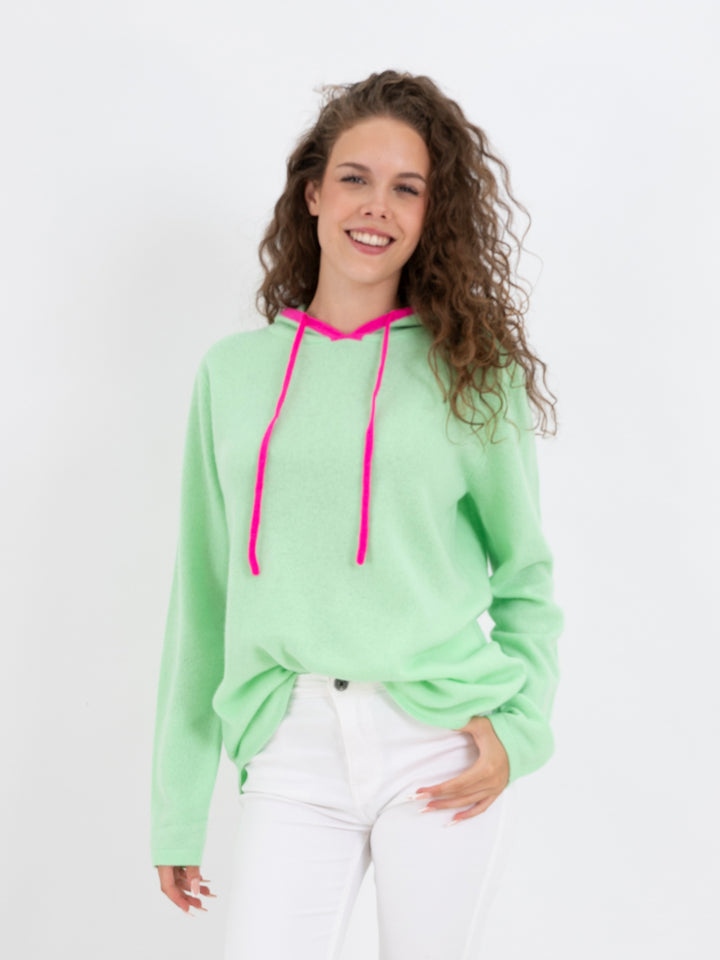 Kaschmir Hoodie Grün