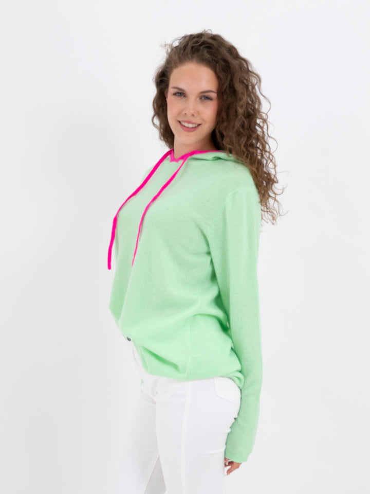 Kaschmir Hoodie Grün