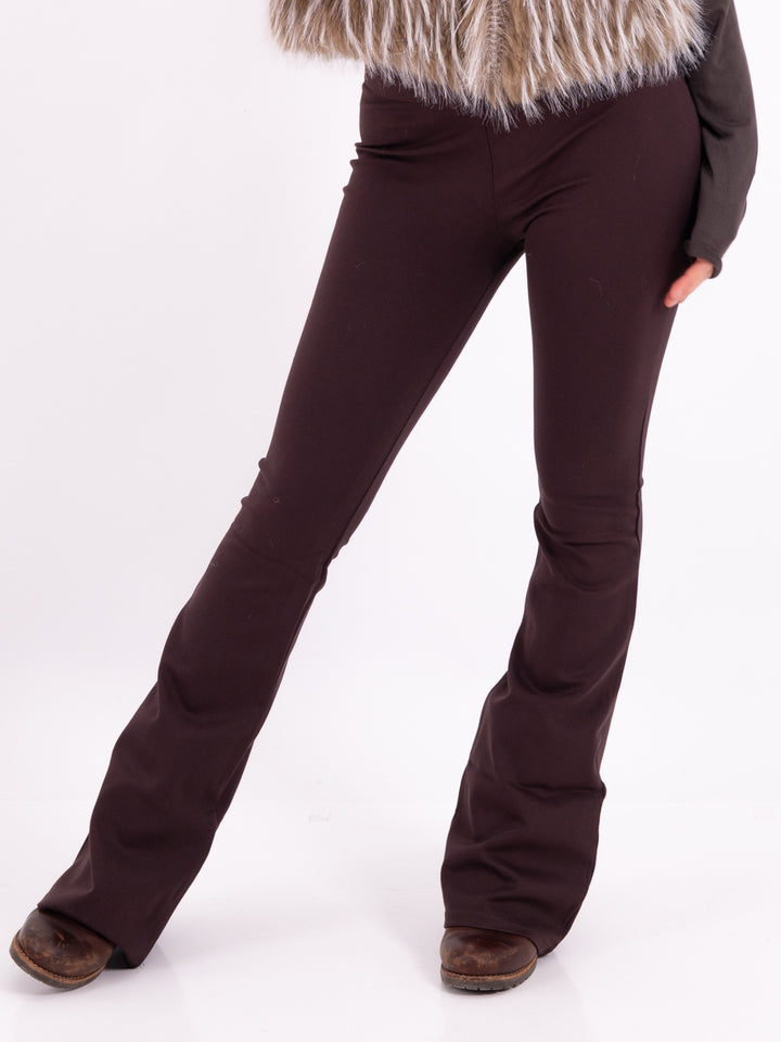 Baumwoll-Leggings Schlag Braun