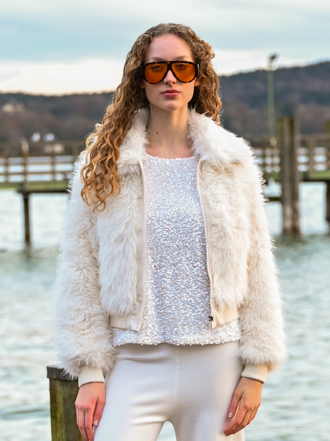 Bomberjacke Kunstfell