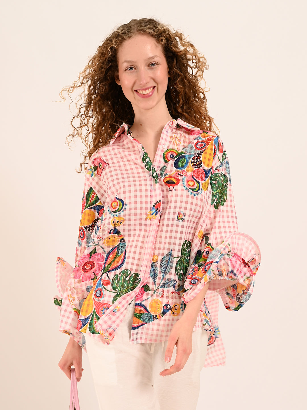 Oversized Bluse Volant