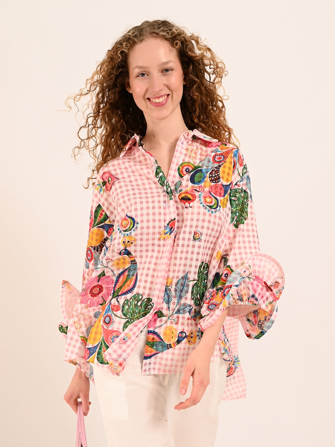 Oversized Bluse Volant