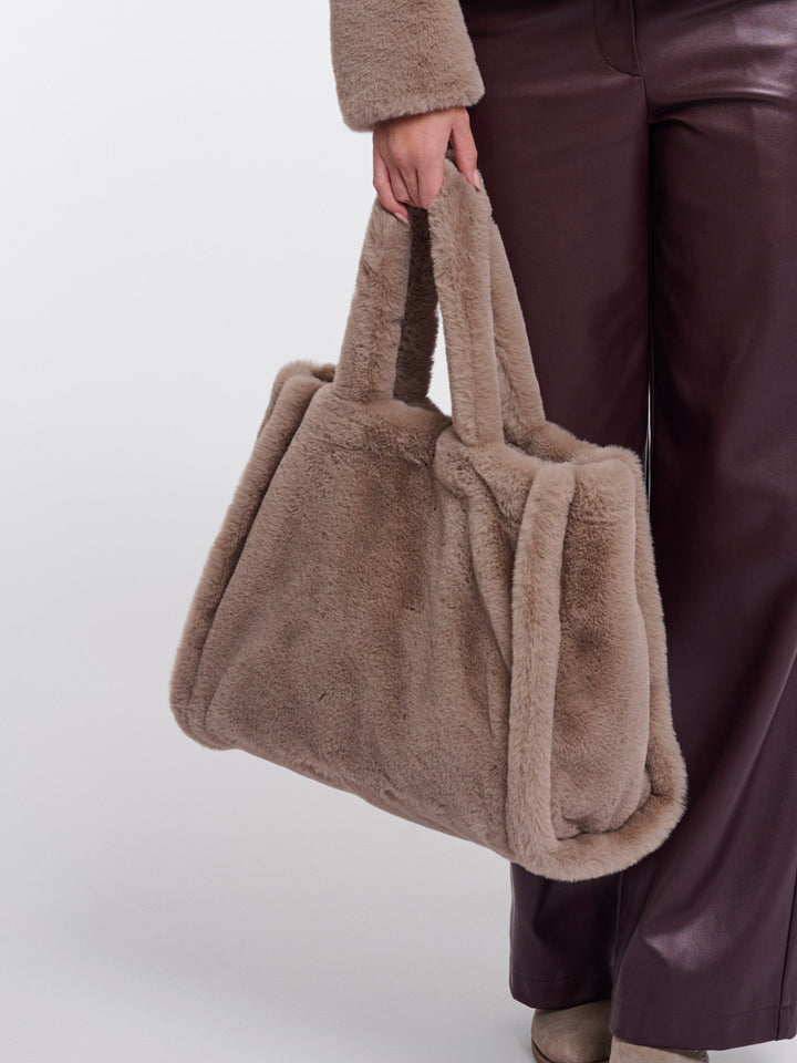 Fake Fur Shopper Daan Mocha Latte