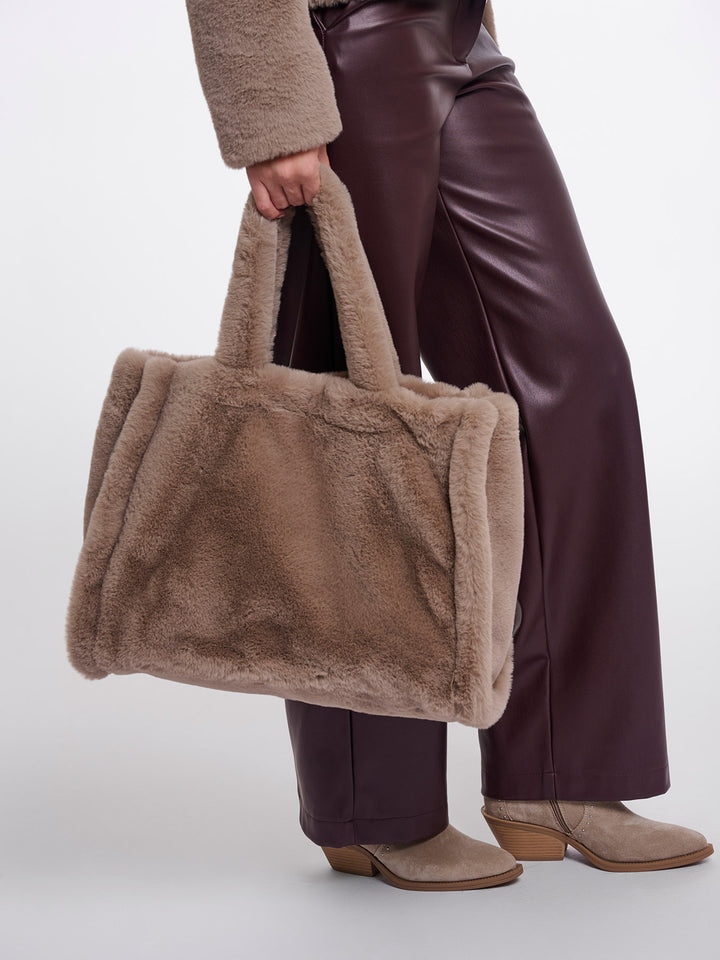 Fake Fur Shopper Daan Mocha Latte