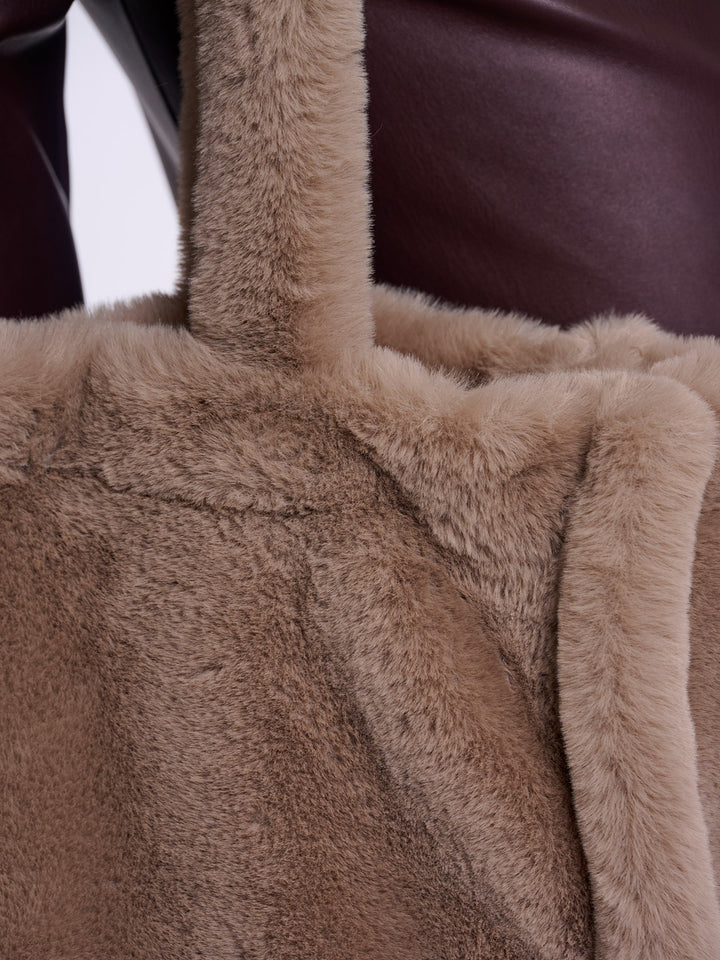 Fake Fur Shopper Daan Mocha Latte