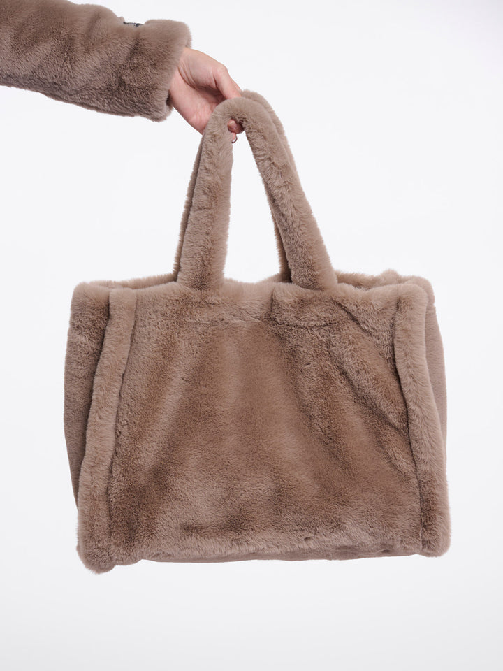 Fake Fur Shopper Daan Mocha Latte