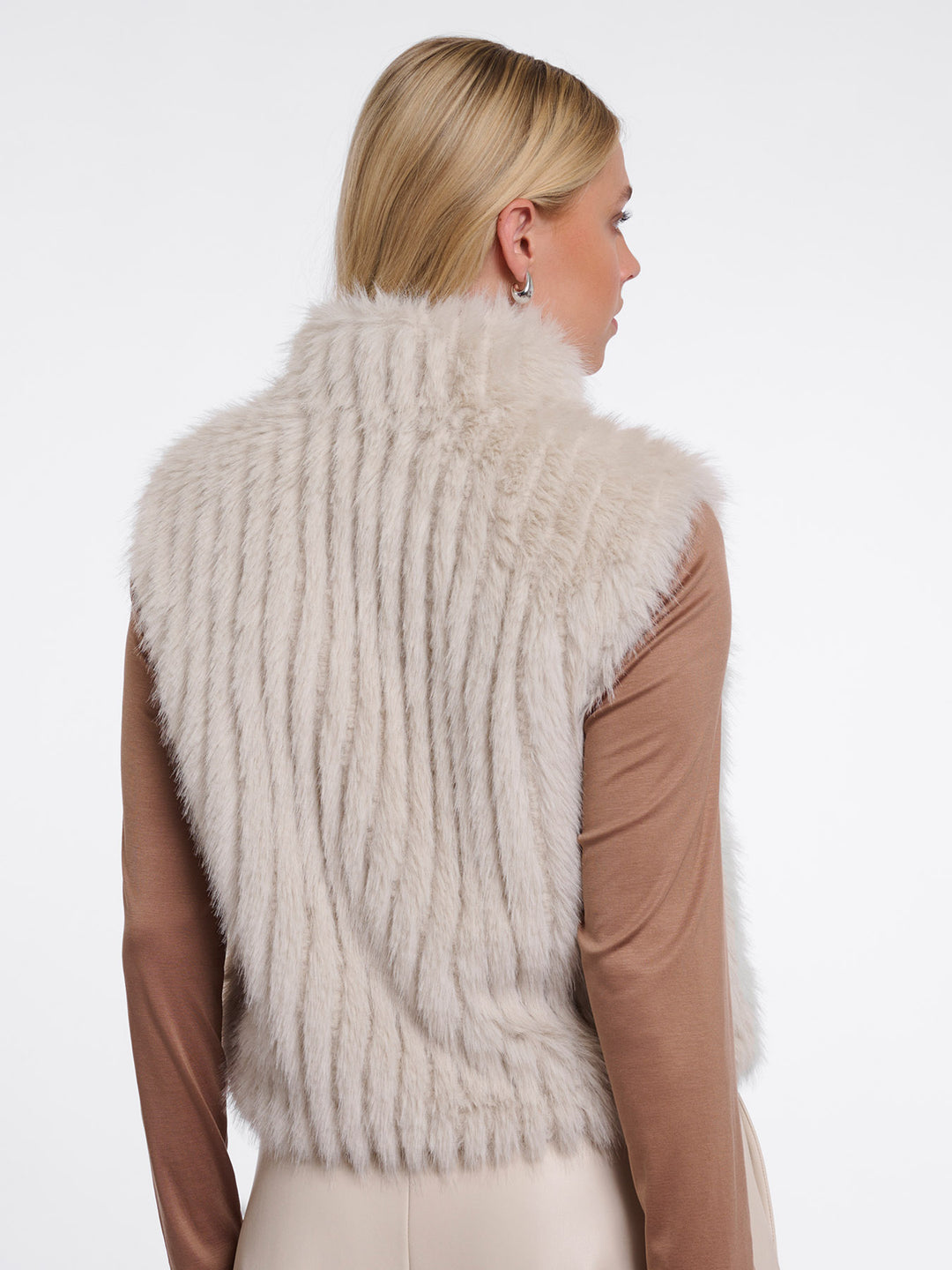 Fake Fur Weste Dava Birch