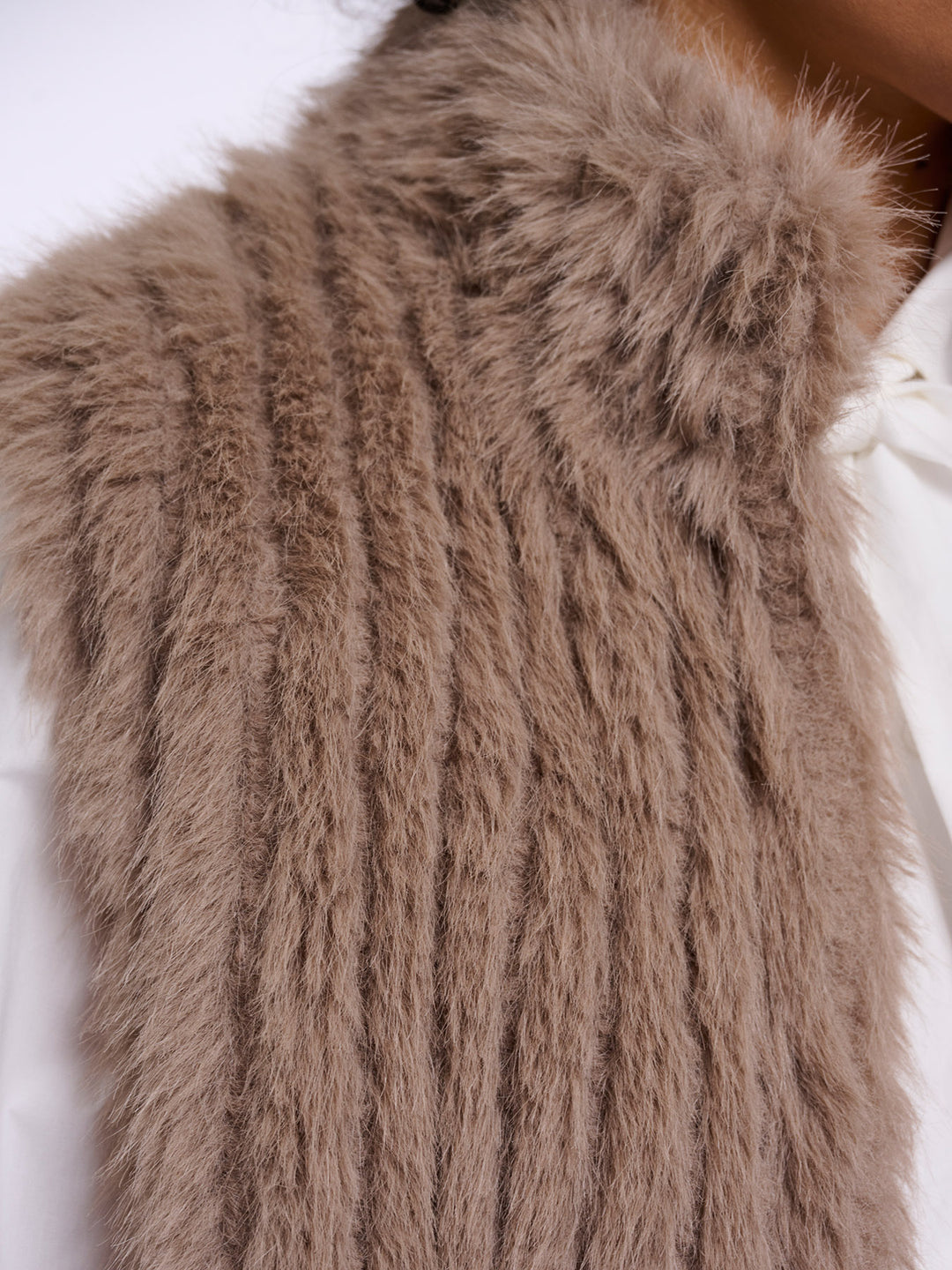 Fake Fur Weste Dava Mocha Latte