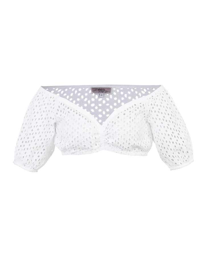 Dirndlbluse Diedorf Weiß