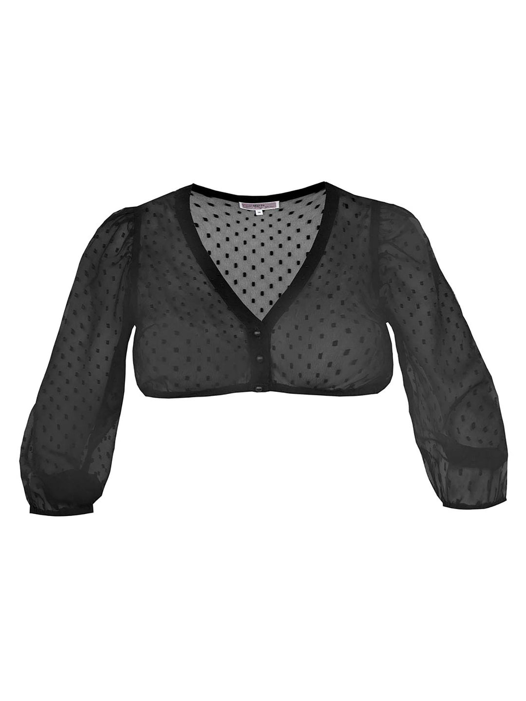 Dirndlbluse Ahorntal Schwarz