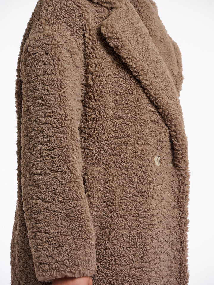 Fake Fur Mantel Elicia Toffee