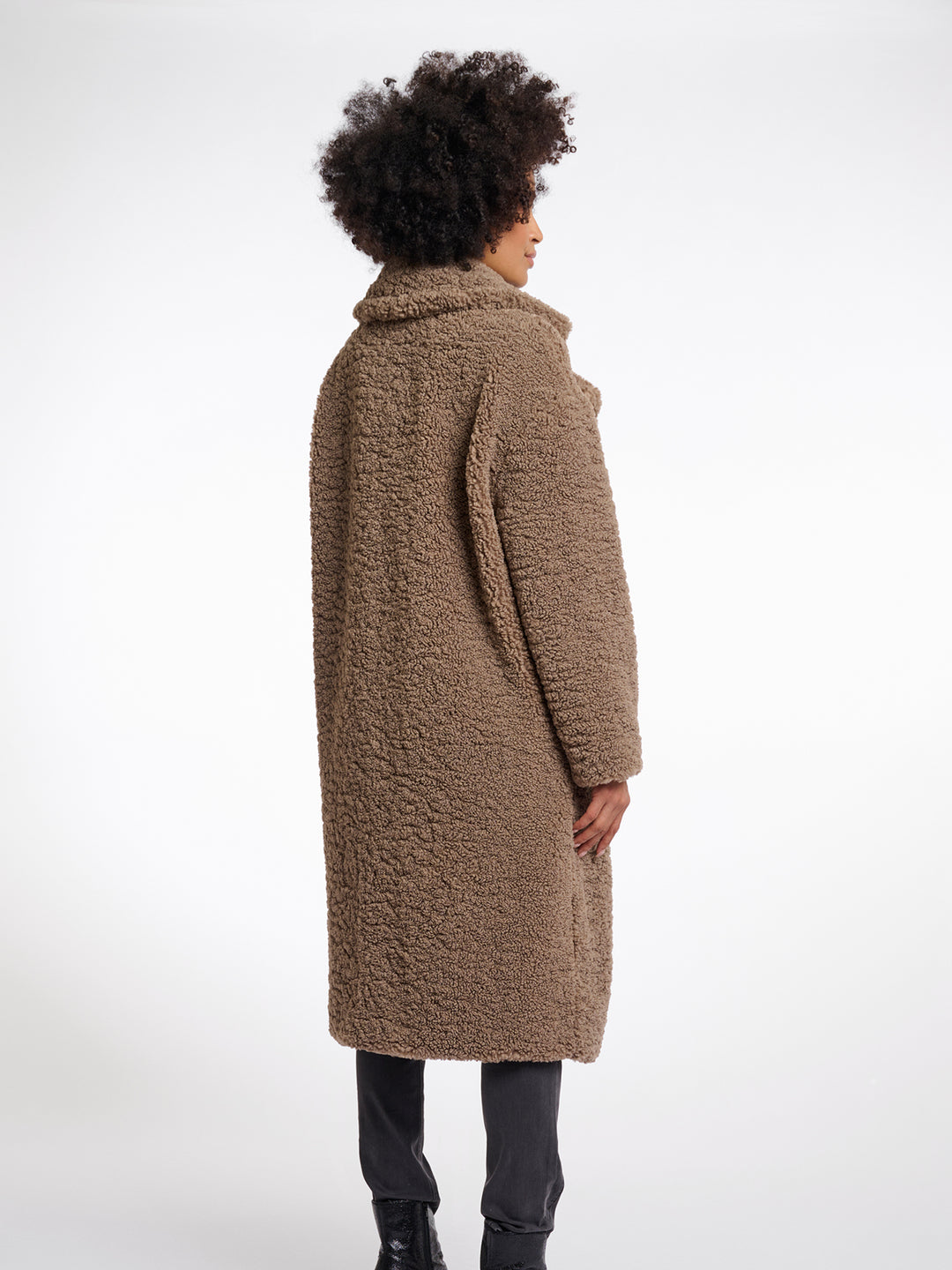 Fake Fur Mantel Elicia Toffee
