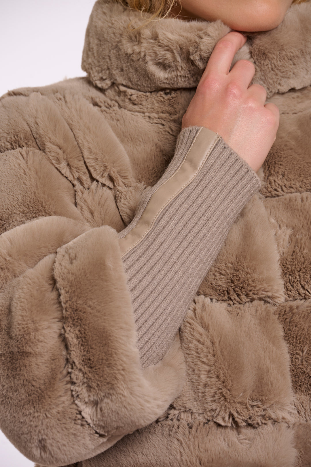 rino und pelle handschuhe Fake Fur Jacke Feline Birch
