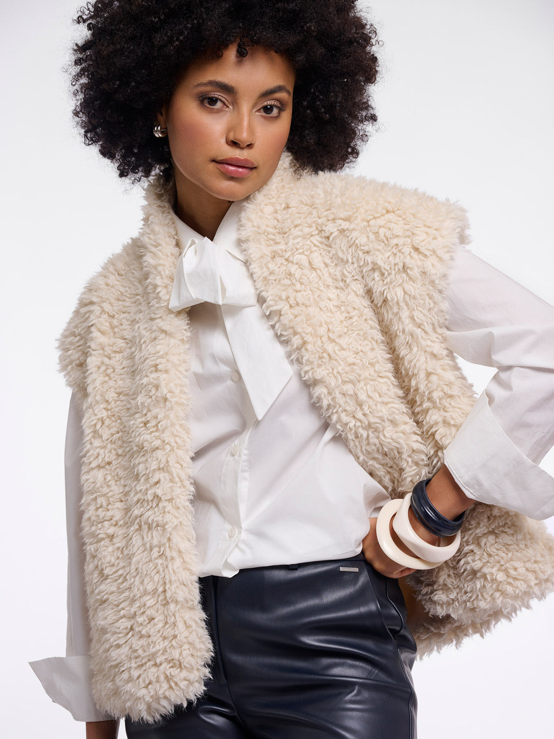 Fake Fur Weste Freya Birch