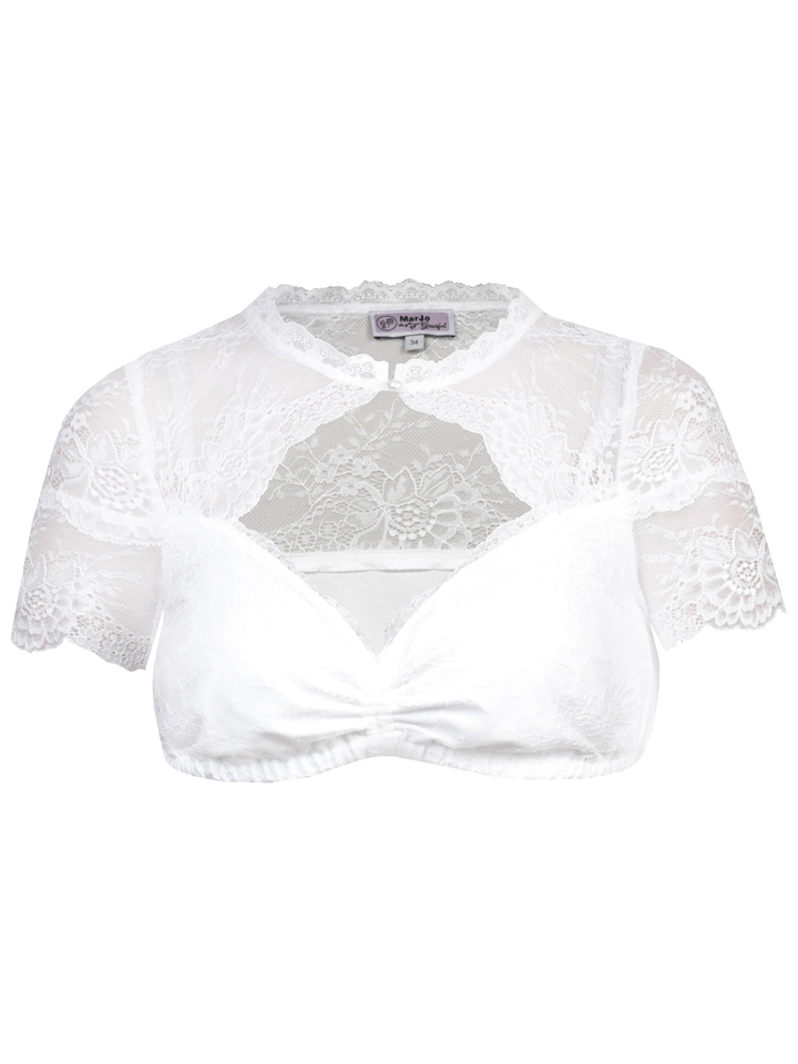 Dirndlbluse Henni Ninette in Weiß
