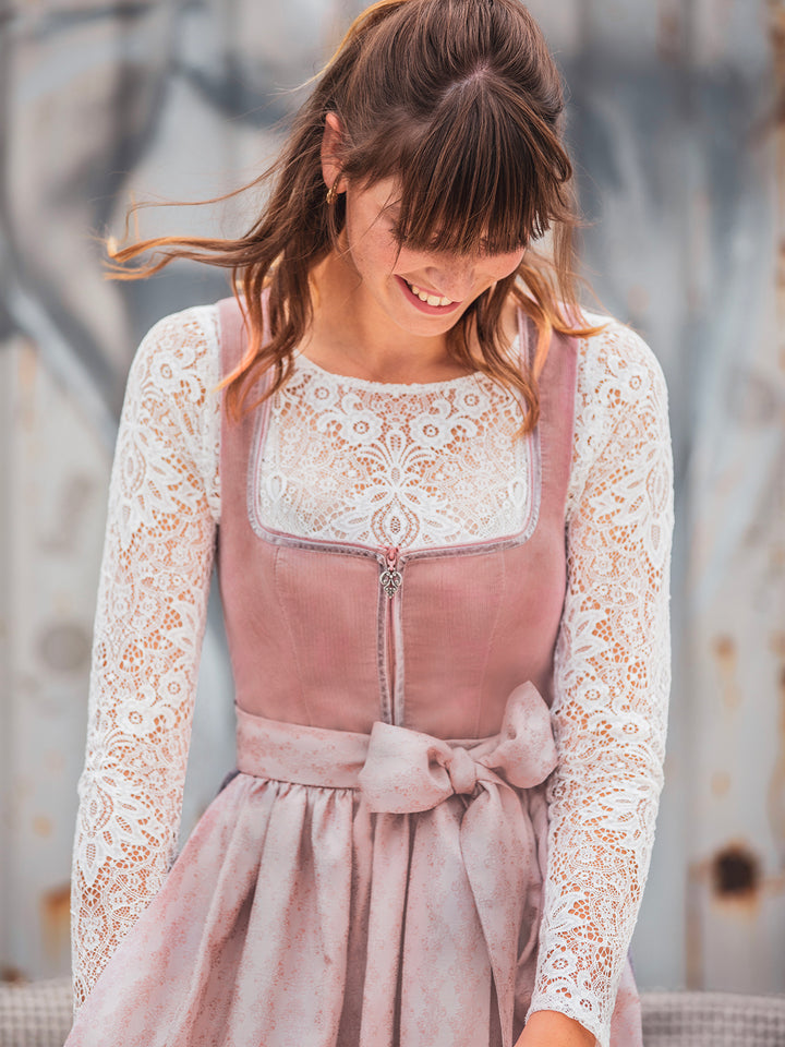 Dirndl Marilena in Puder Rosa