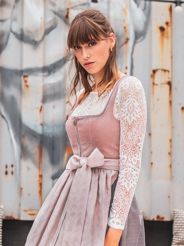 Dirndl Marilena in Puder Rosa