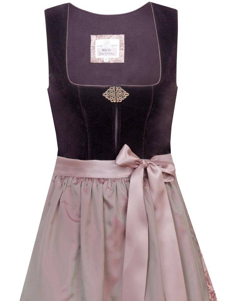 Samtdirndl Katja in Schokotraube