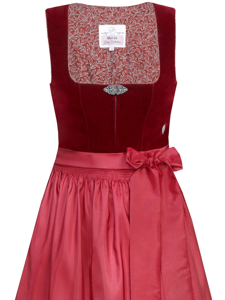 Samtdirndl Elisabeth in Palisander