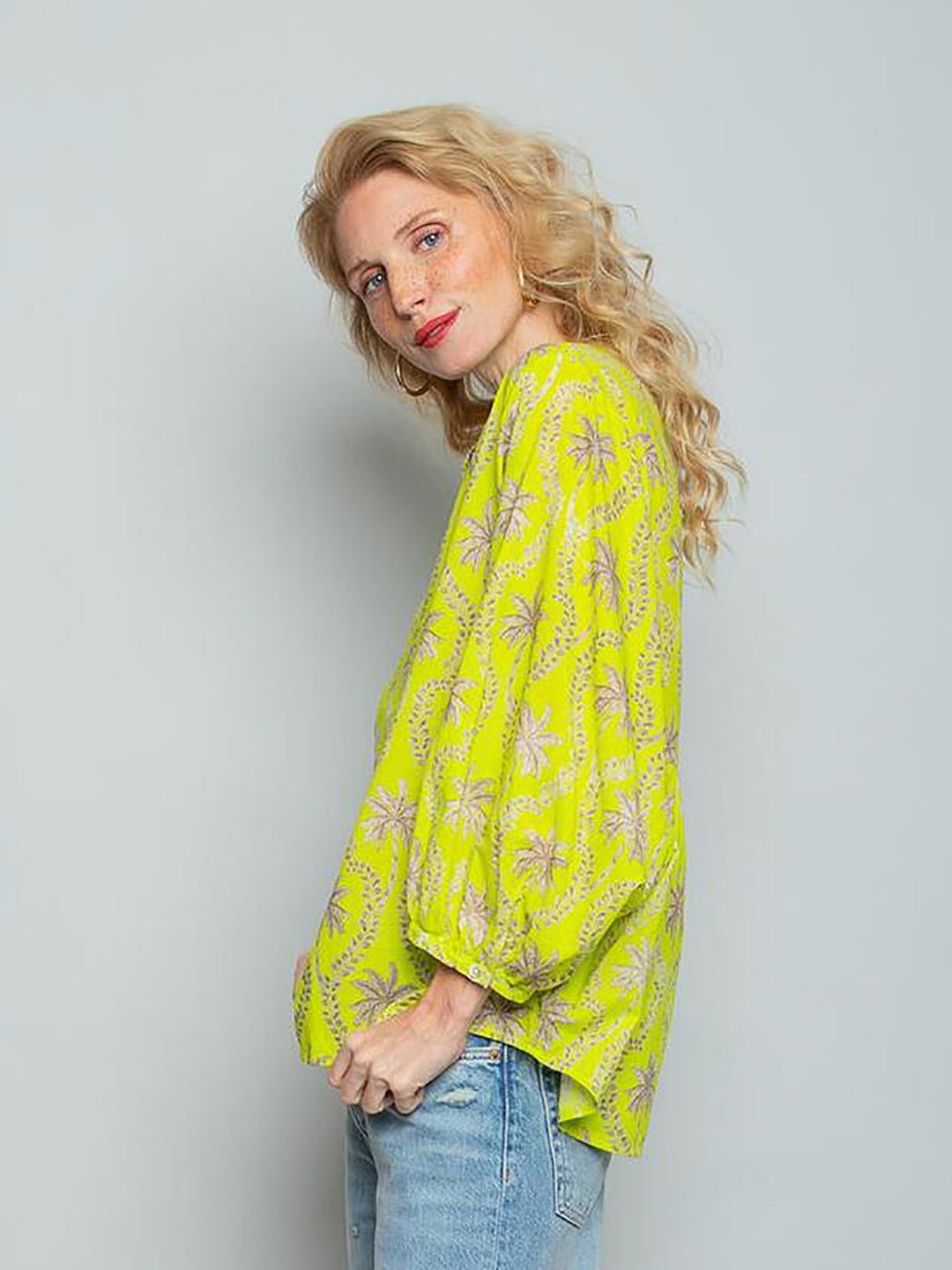 Shirtbluse mit Ballonärmel Lemon Tree