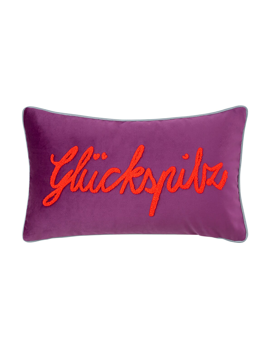 Kissenhülle Letters Glückspilz Berry 30x50