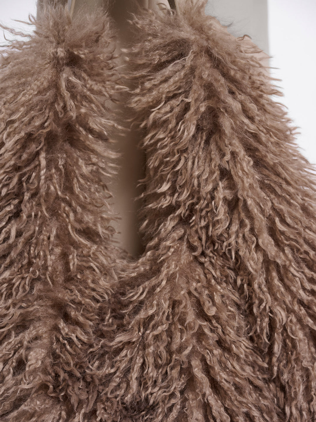Fake Fur Shoulderbag Mocha Latte
