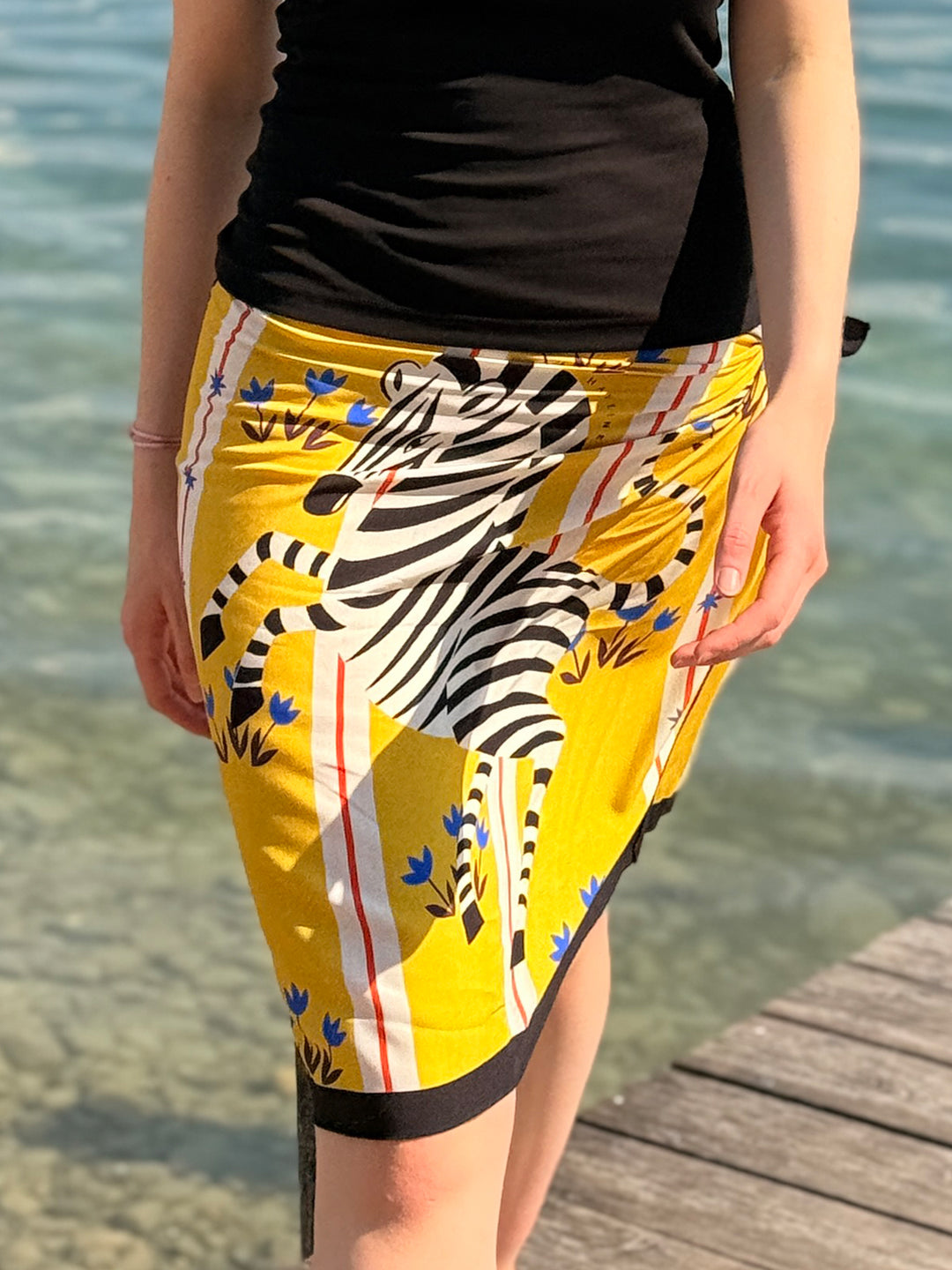 Minirock Zebra Gelb