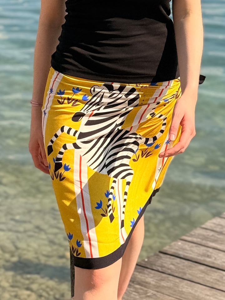 Minirock Zebra Gelb