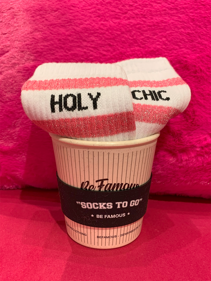 Statement Socken HOLY CHIC Pink