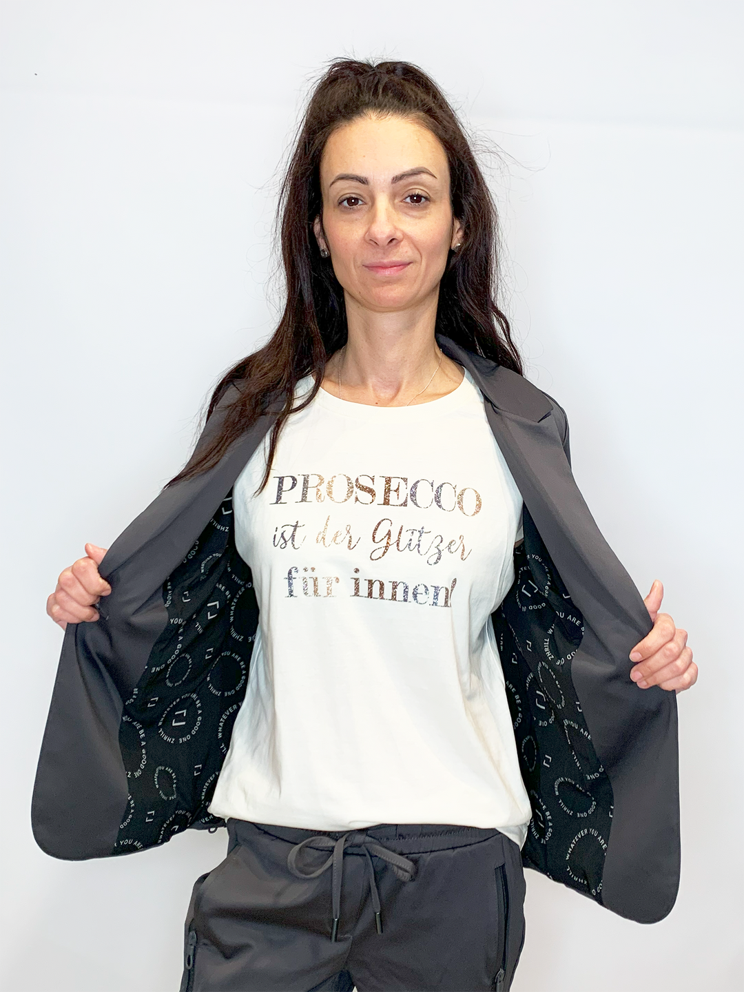 T-Shirt PROSECCO IST DER GLITZER FÜR INNEN