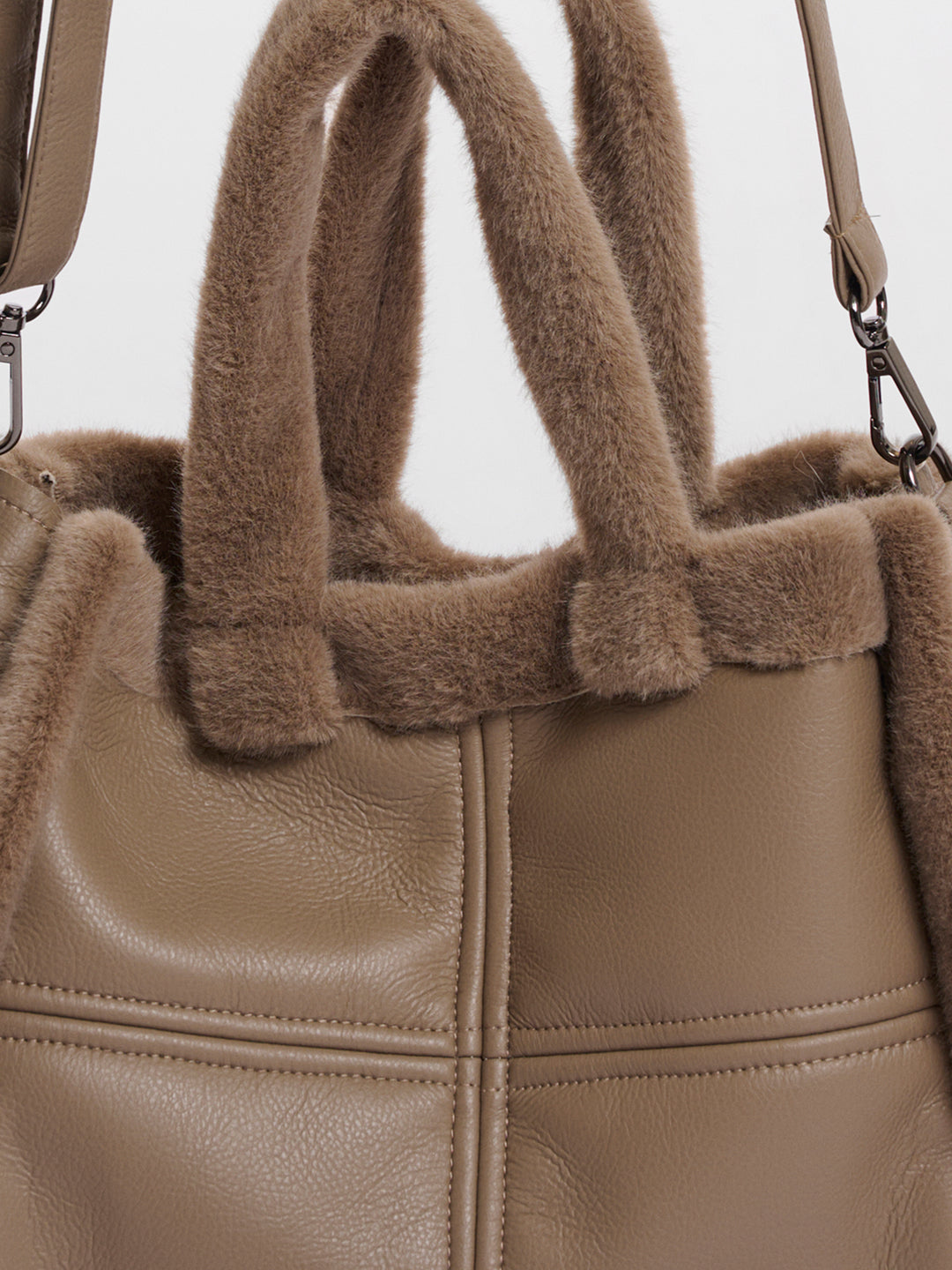 Fake Fur Shopper Jasha Toffee