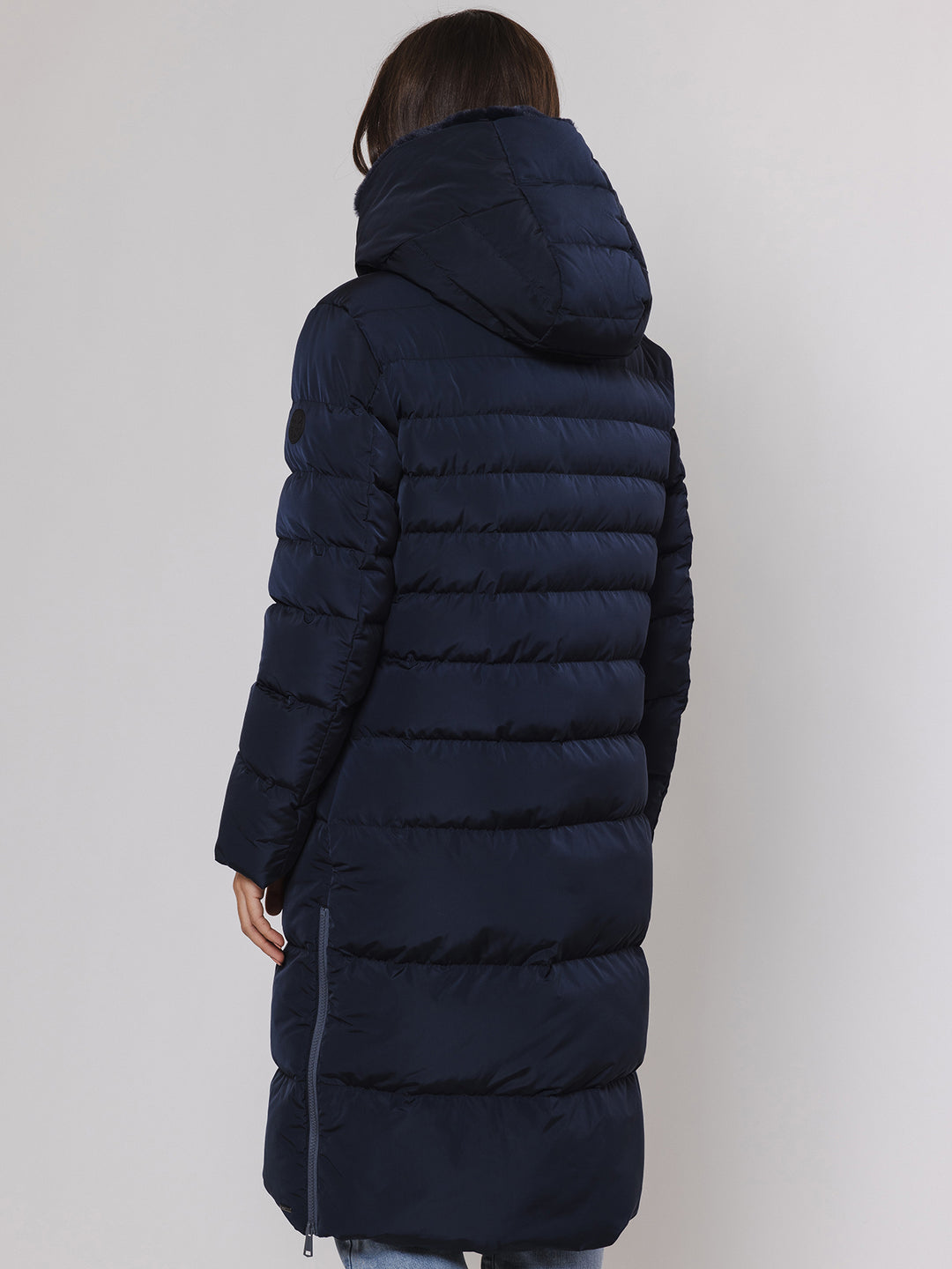 Steppmantel Keilafur Navy
