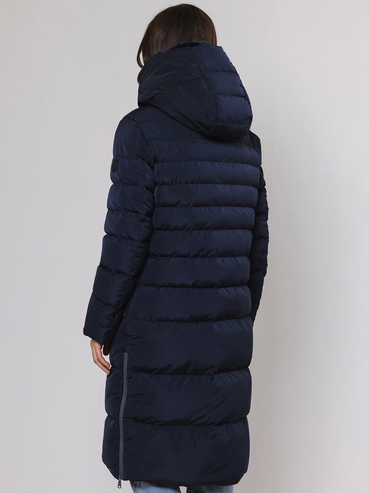 Steppmantel Keilafur Navy