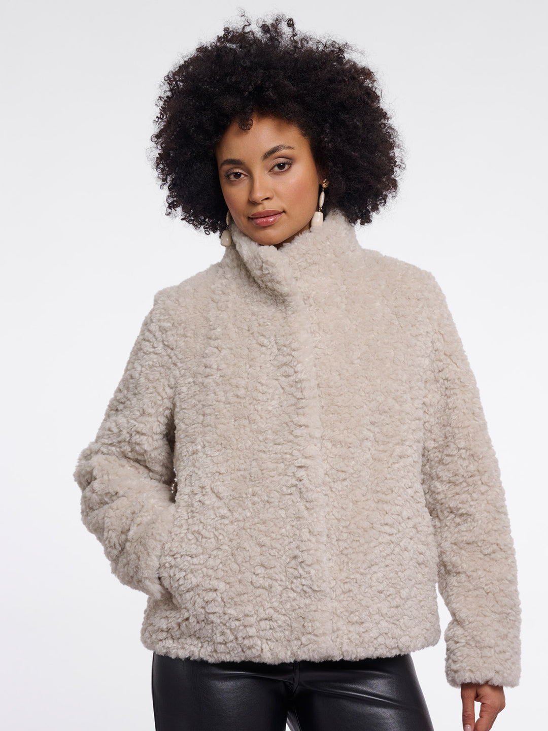 Fake Fur Jacke Kion Birch
