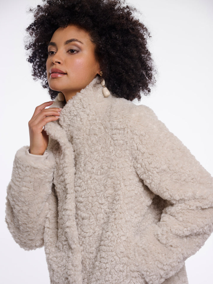 Fake Fur Jacke Kion Birch