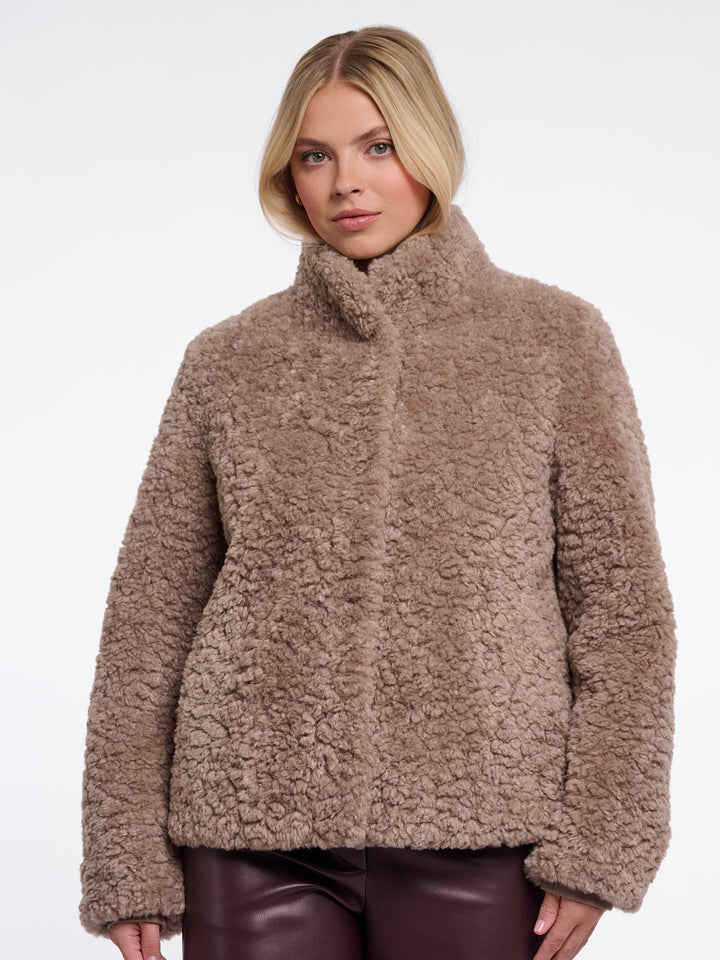 Fake Fur Jacke Kion Mocha Latte