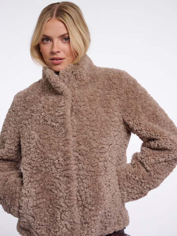 Fake Fur Jacke Kion Mocha Latte