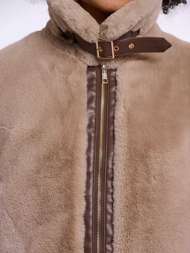 Fake Fur Jacke Lambra Oat