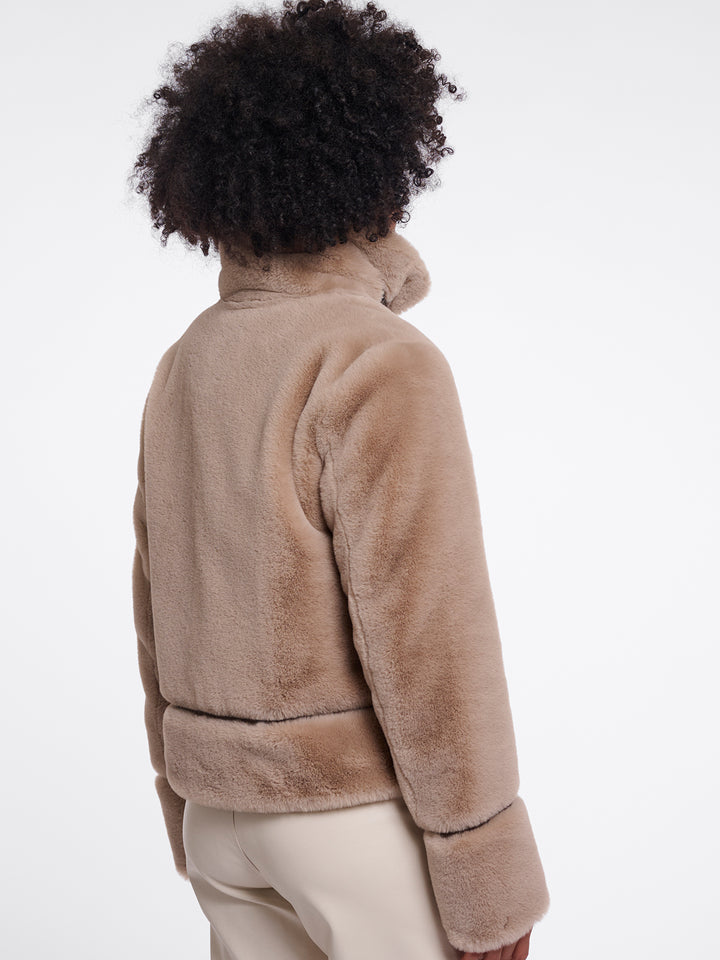 Fake Fur Jacke Lambra Oat