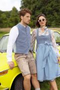 Dirndl Langenstein Himmelblau 58cm
