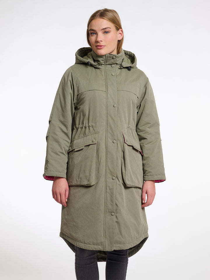 Long Parka Lina Green Ash