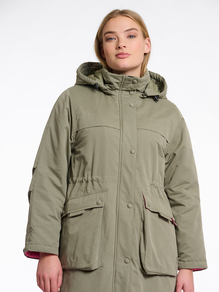 Long Parka Lina Green Ash