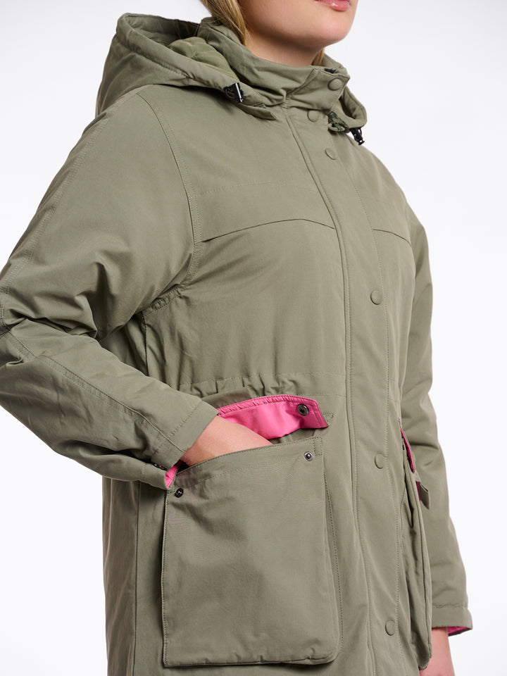 Long Parka Lina Green Ash