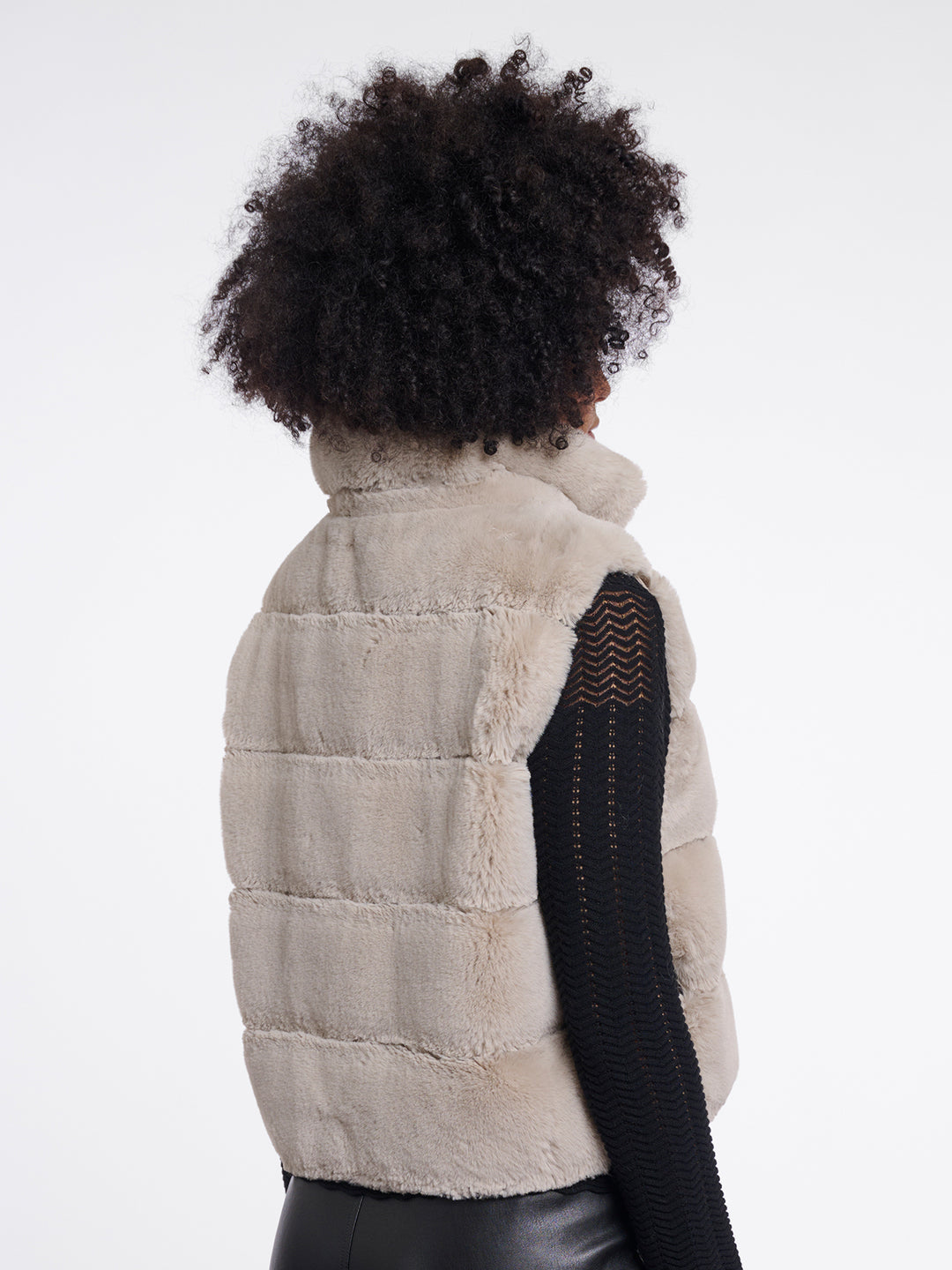 Fake Fur Weste May Birch