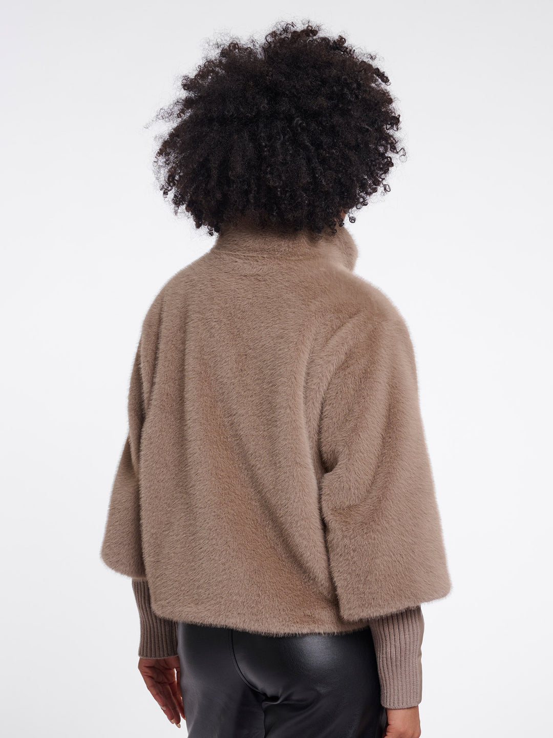 Fake Fur Jacke Nesrin Mocha Latte