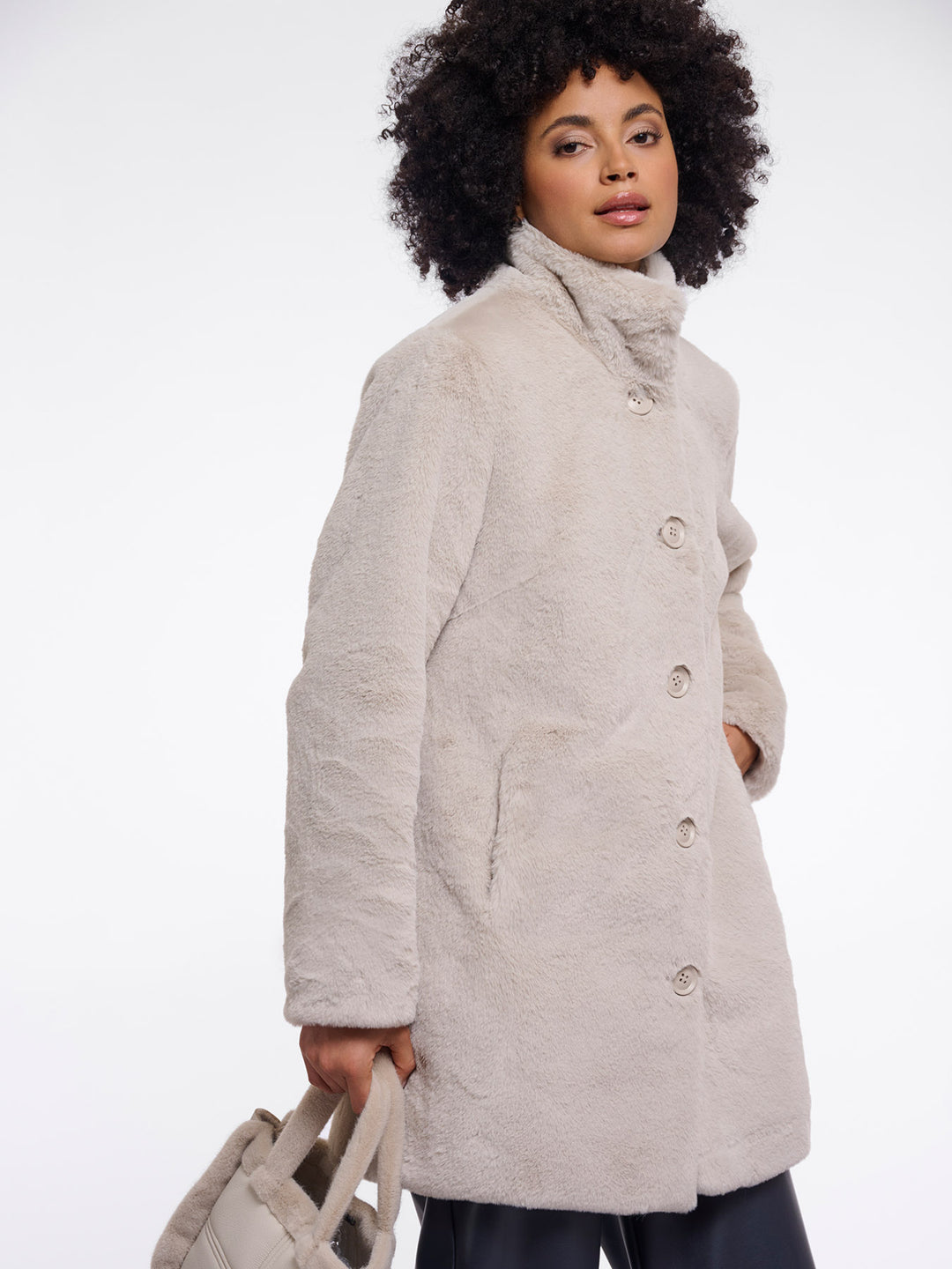 Fake Fur Jacke Nonna Birch