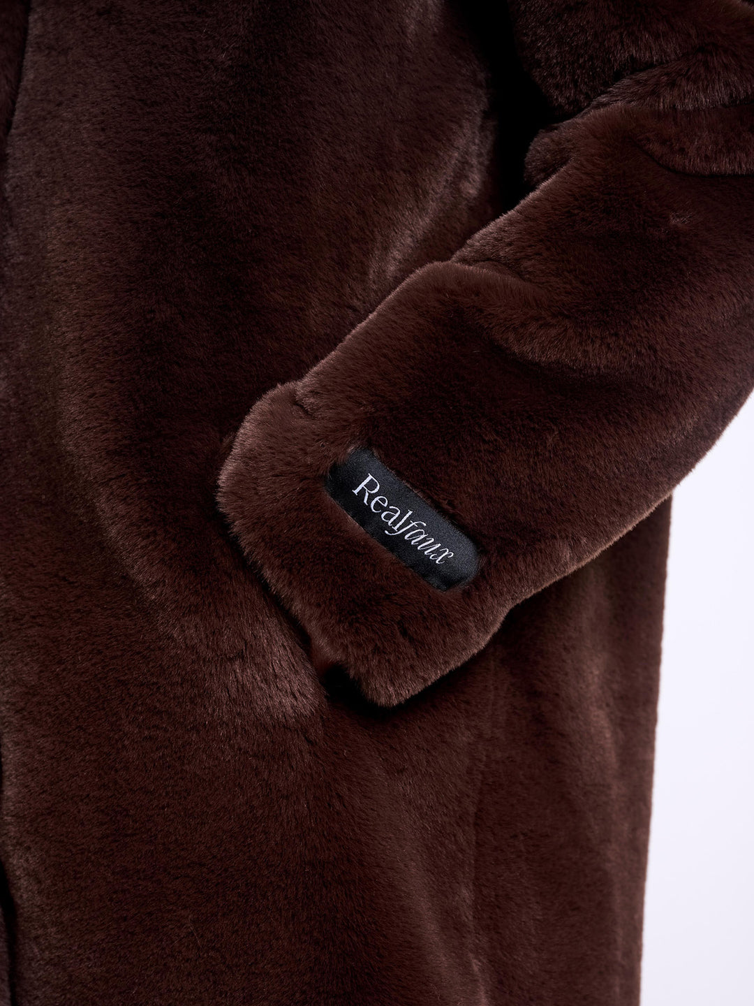Fake Fur Jacke Nonna Coffee Roast